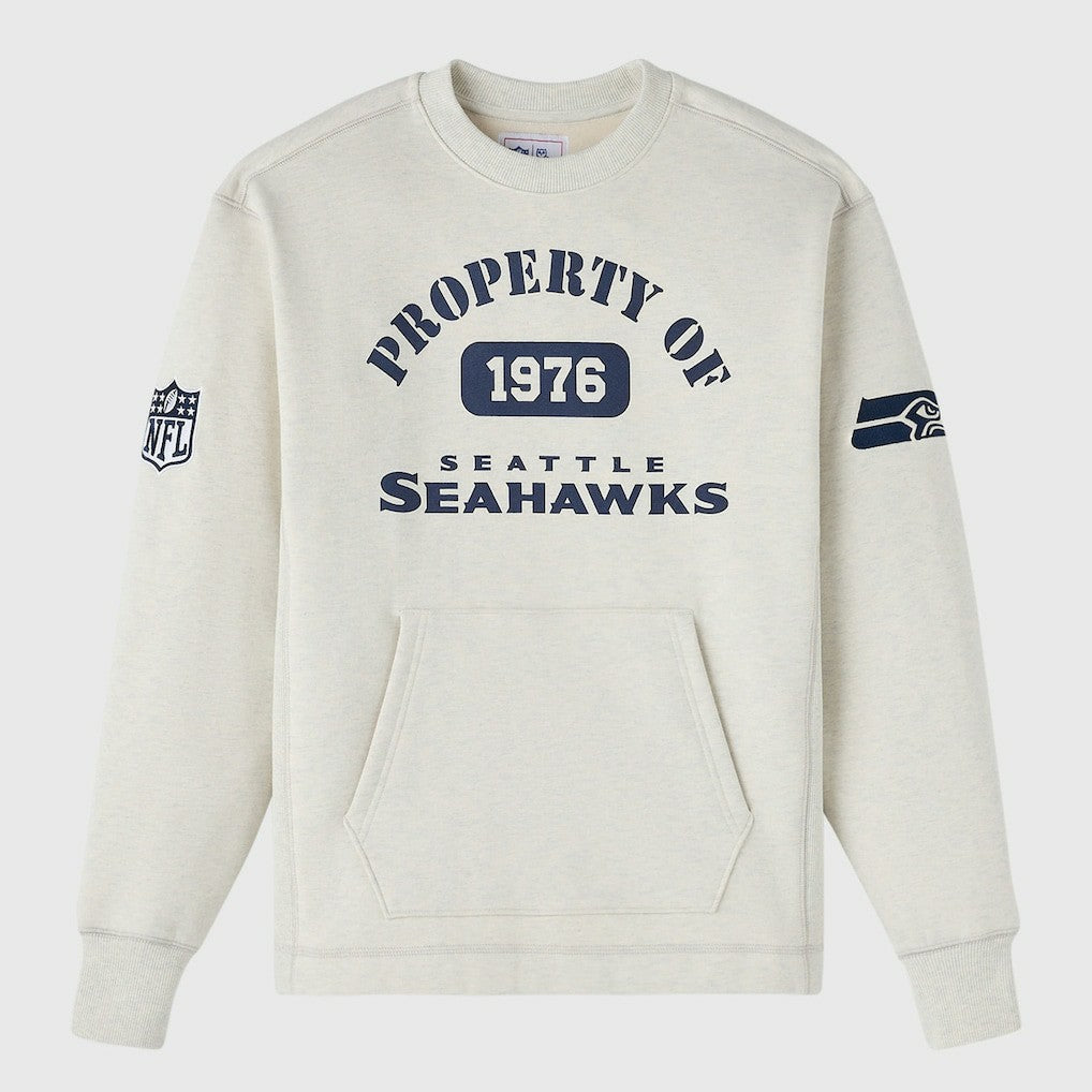 Seattle Seahawks OVO x NFL Unisex Fleece Sweatshirt Heather Gray | NFL