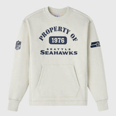 Seattle Seahawks OVO x NFL Unisex Fleece Sweatshirt Heather Gray | NFL