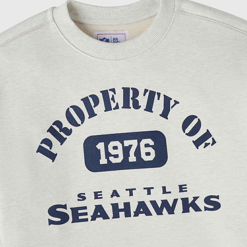 Seattle Seahawks OVO x NFL Unisex Fleece Sweatshirt Heather Gray | NFL