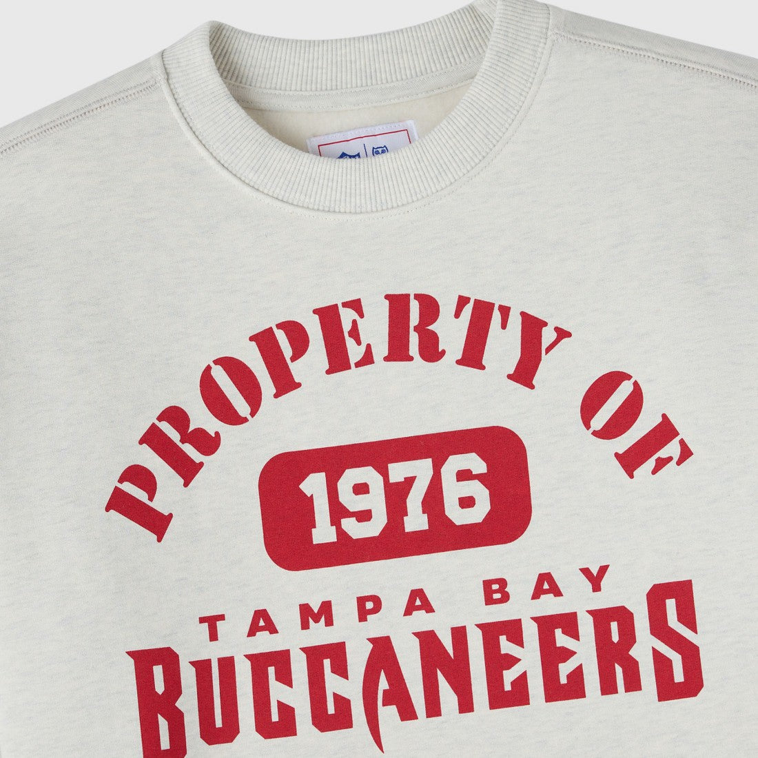 Tampa Bay Buccaneers OVO x NFL Unisex Fleece Sweatshirt Heather Gray | NFL