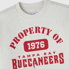 Tampa Bay Buccaneers OVO x NFL Unisex Fleece Sweatshirt Heather Gray | NFL