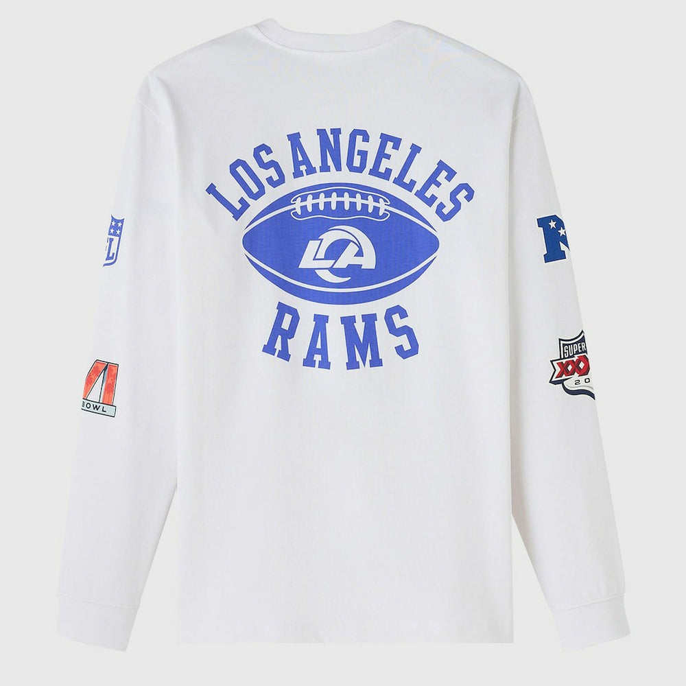 Los Angeles Rams OVO x NFL Unisex Long Sleeve T-Shirt White | NFL