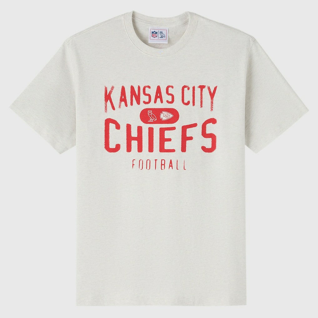 Kansas City Chiefs OVO x NFL Unisex T-Shirt Heather Gray | NFL