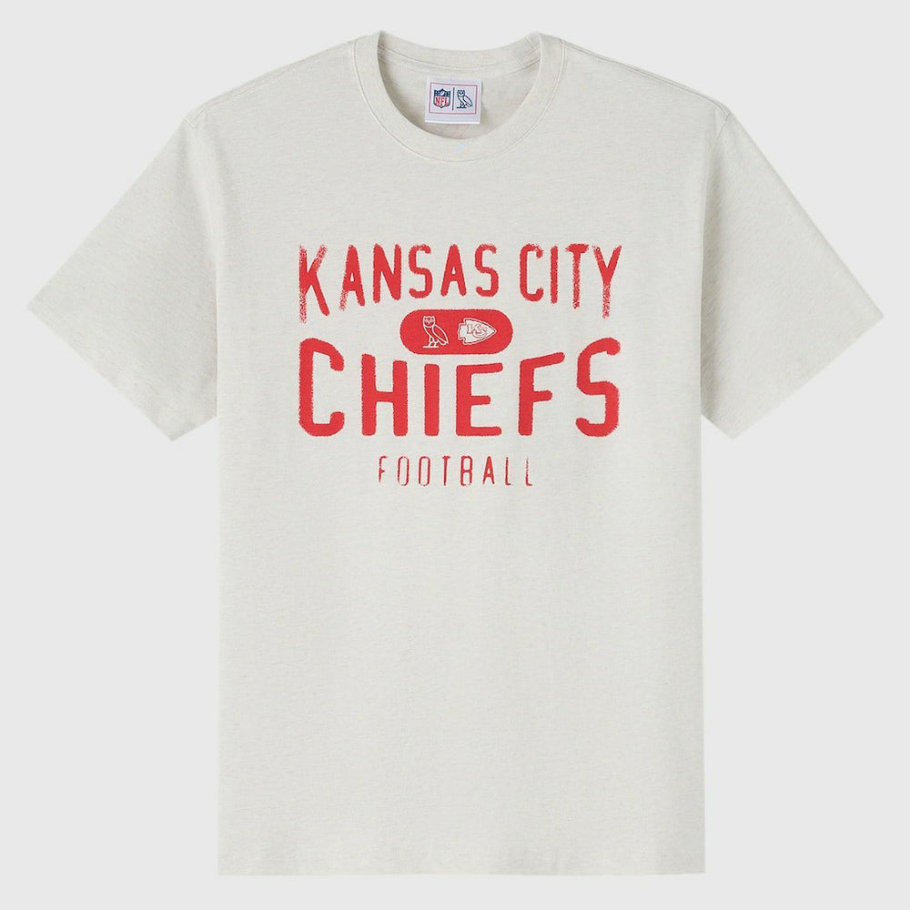 Kansas City Chiefs OVO x NFL Unisex T-Shirt Heather Gray | NFL