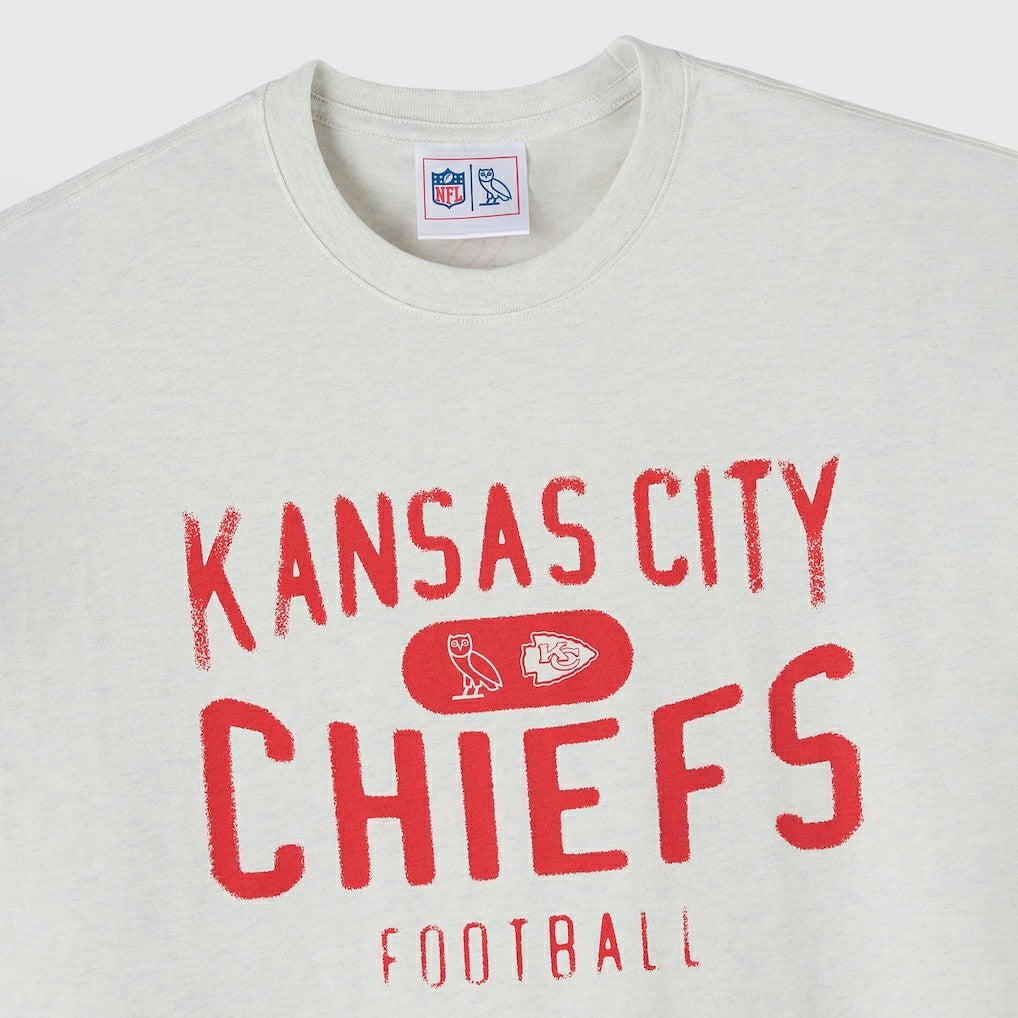 Kansas City Chiefs OVO x NFL Unisex T-Shirt Heather Gray | NFL