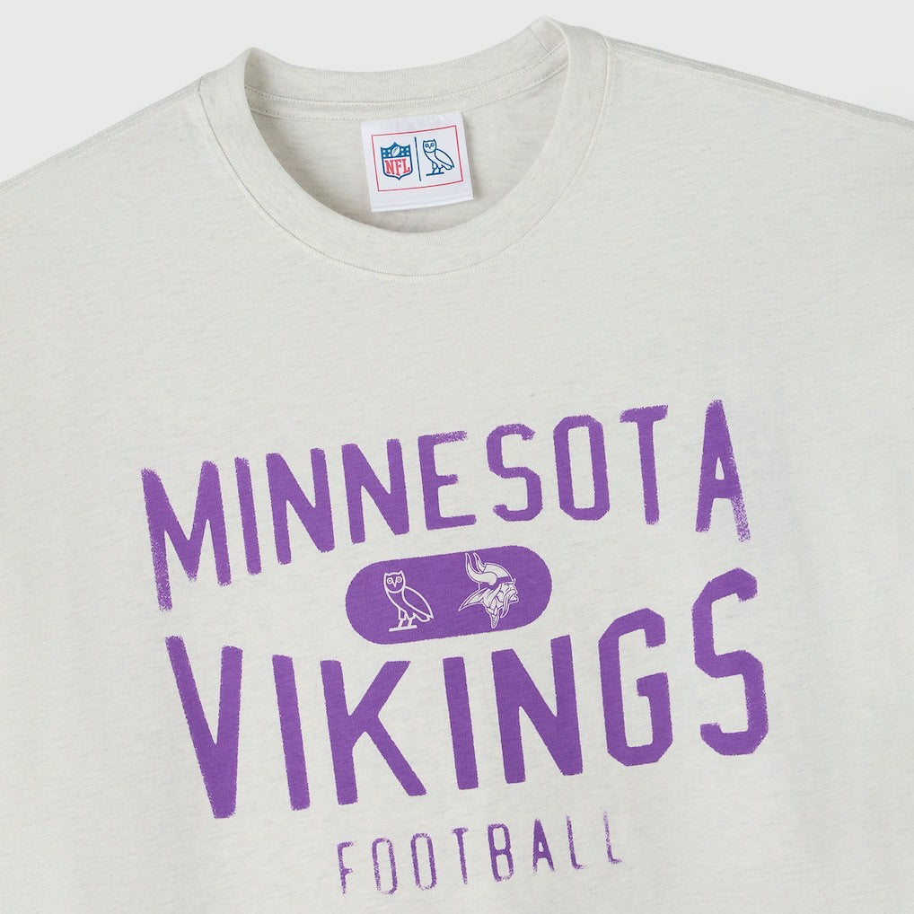 Minnesota Vikings OVO x NFL Unisex T-Shirt Heather Gray | NFL