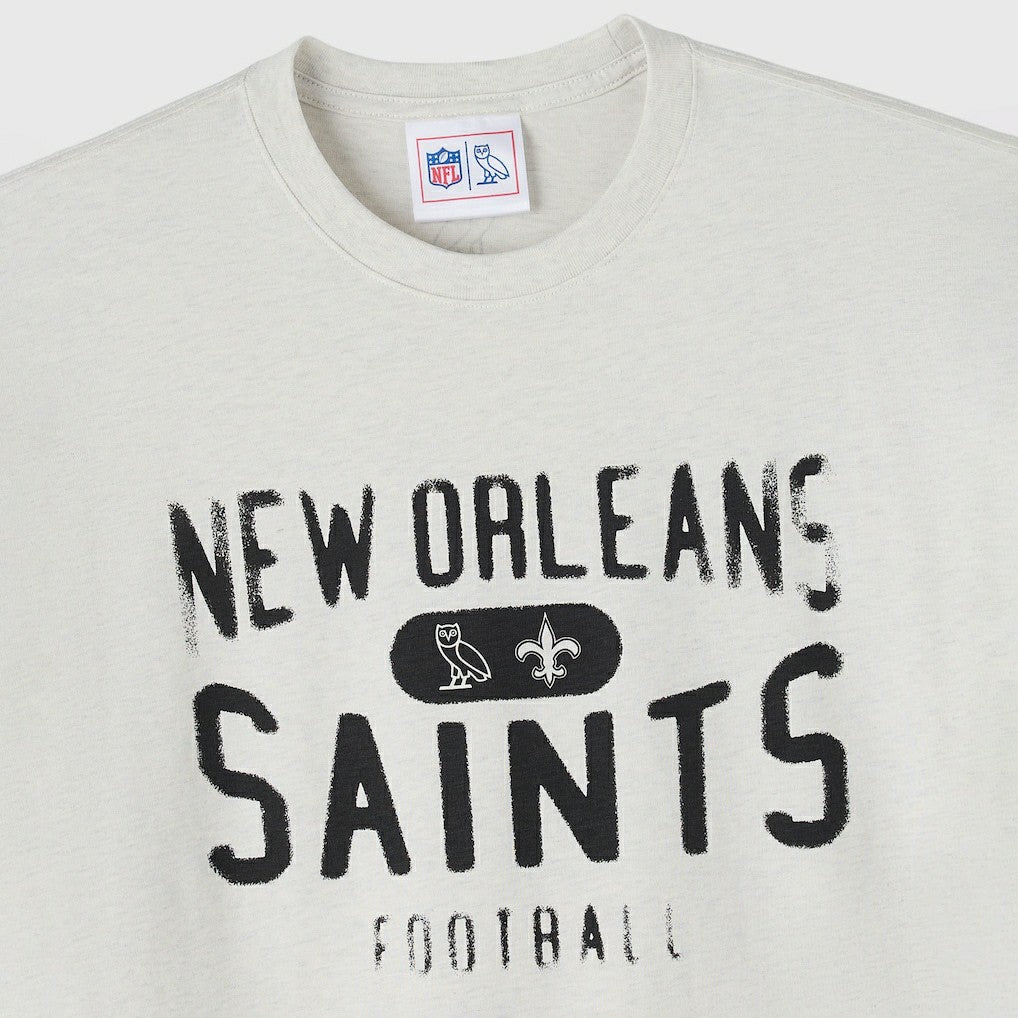 New Orleans Saints OVO x NFL Unisex T-Shirt Heather Gray | NFL