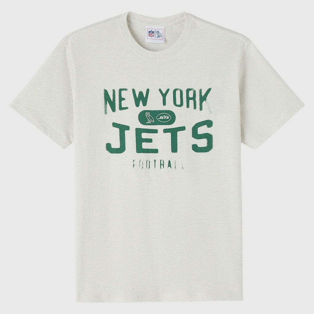 New York Jets OVO x NFL Unisex T-Shirt Heather Gray | NFL