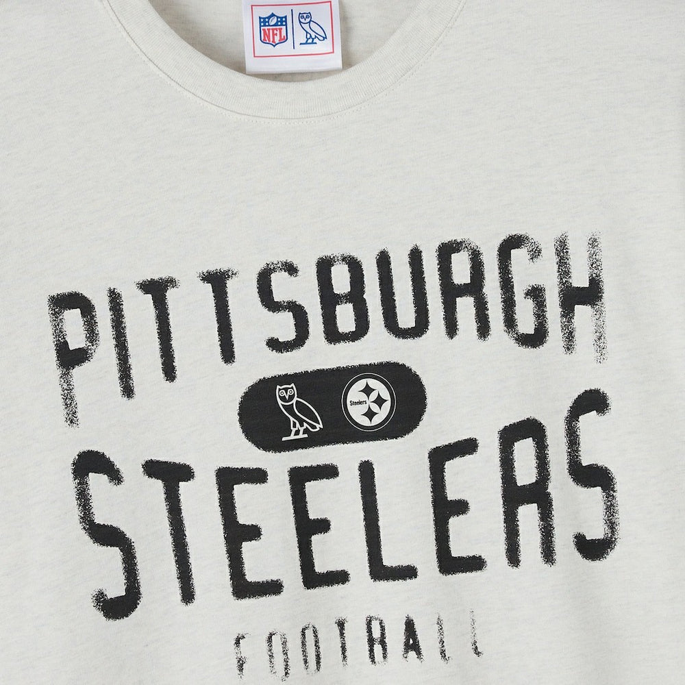 Pittsburgh Steelers OVO x NFL Unisex T-Shirt Heather Gray | NFL