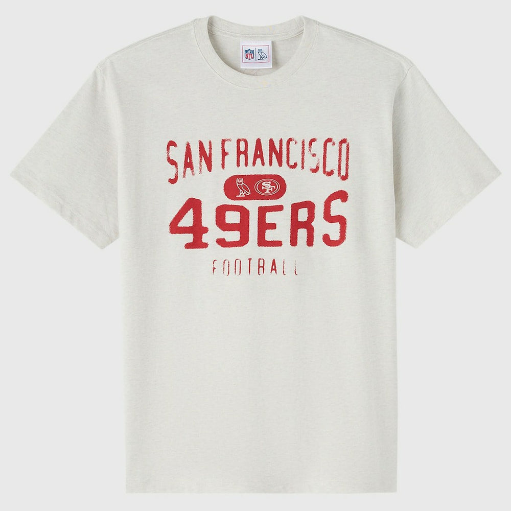 San Francisco 49ers OVO x NFL Unisex T-Shirt Heather Gray | NFL