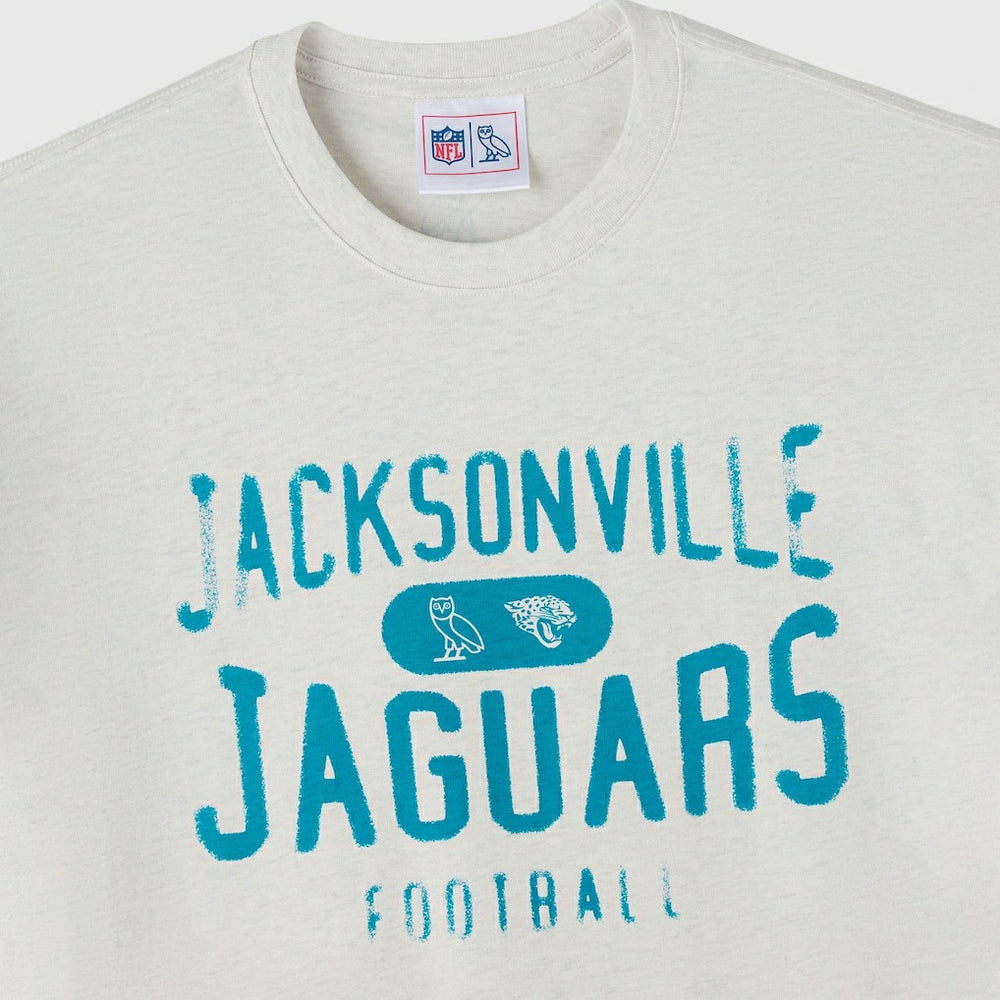 Jacksonville Jaguars OVO x NFL Unisex T-Shirt Heather Gray | NFL