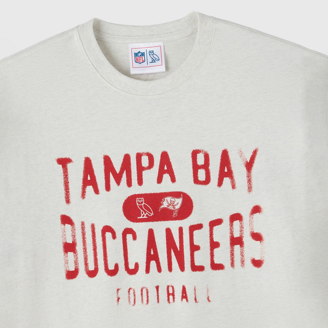 Tampa Bay Buccaneers OVO x NFL Unisex T-Shirt Heather Gray | NFL