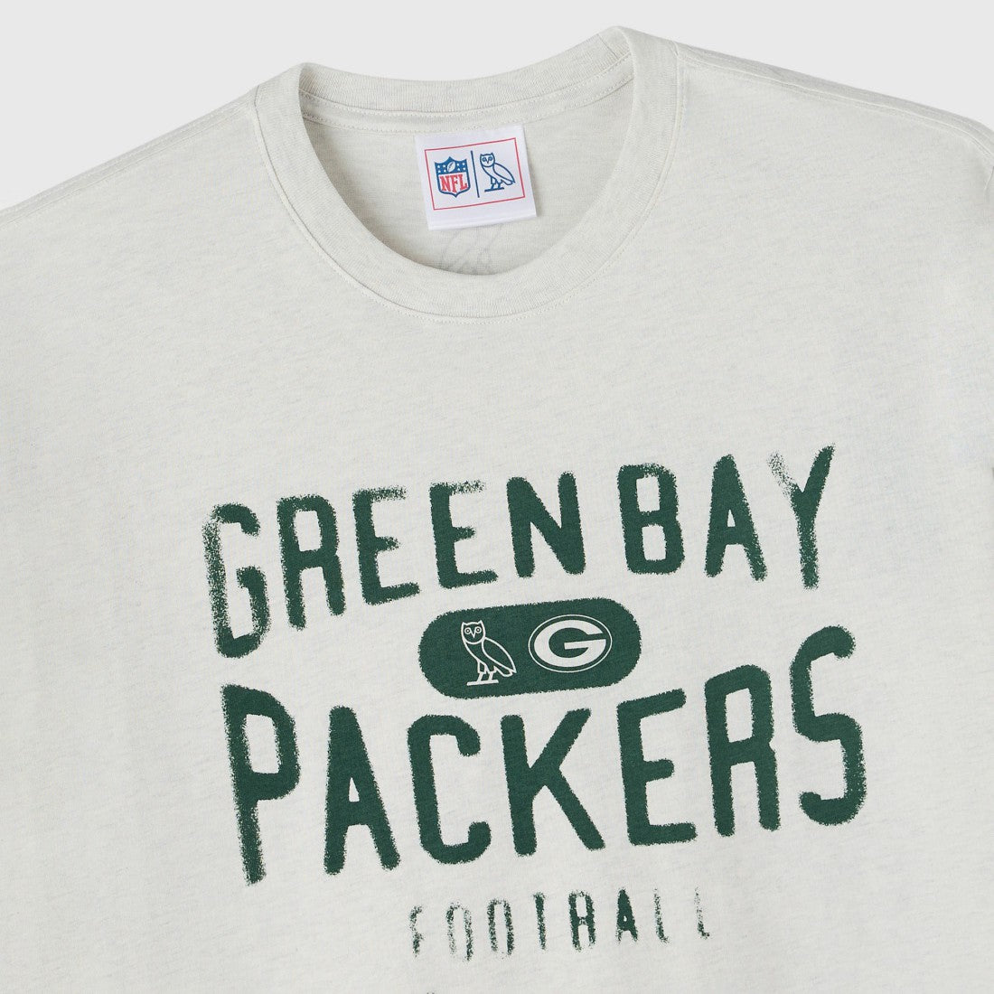 Green Bay Packers OVO x NFL Unisex T-Shirt Heather Gray | NFL