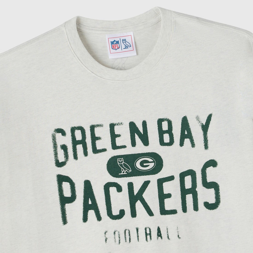 Green Bay Packers OVO x NFL Unisex T-Shirt Heather Gray | NFL