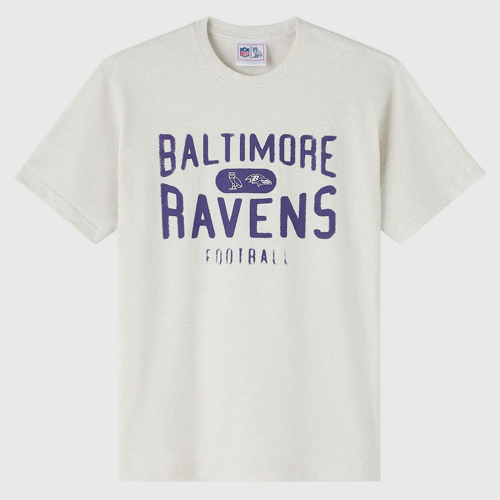 Baltimore Ravens OVO x NFL Unisex T-Shirt Heather Gray | NFL