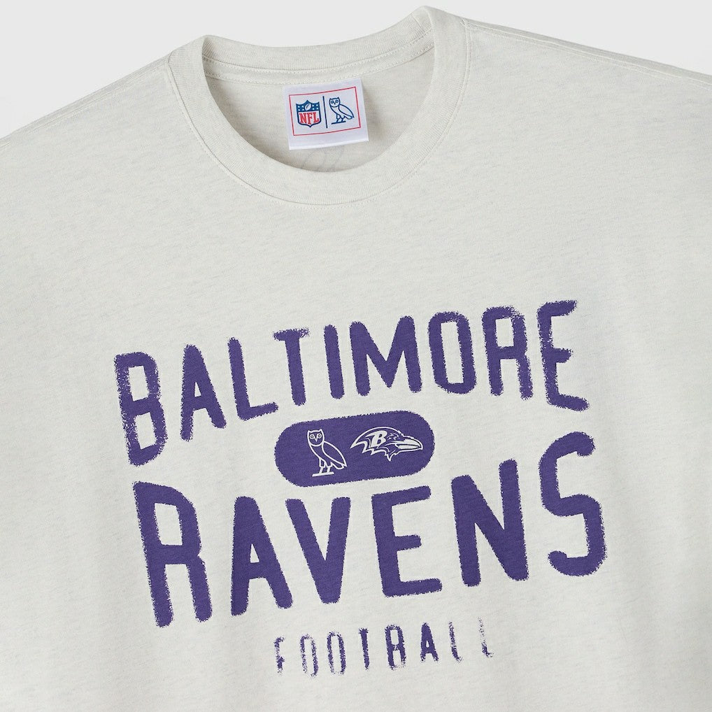 Baltimore Ravens OVO x NFL Unisex T-Shirt Heather Gray | NFL