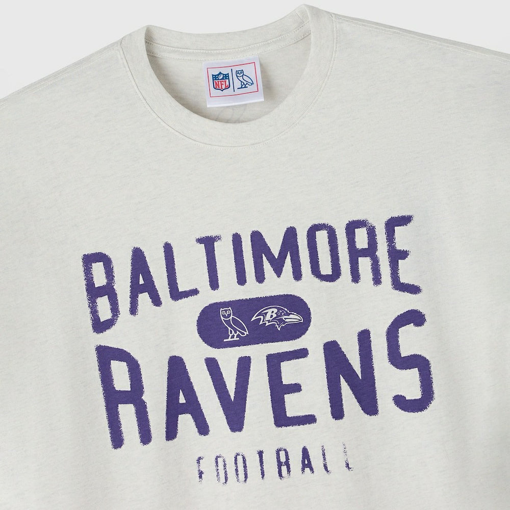 Baltimore Ravens OVO x NFL Unisex T-Shirt Heather Gray | NFL