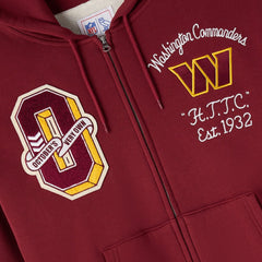 Washington Commanders OVO x NFL Unisex Full-Zip Waffle-Lined Hoodie Burgundy | NFL