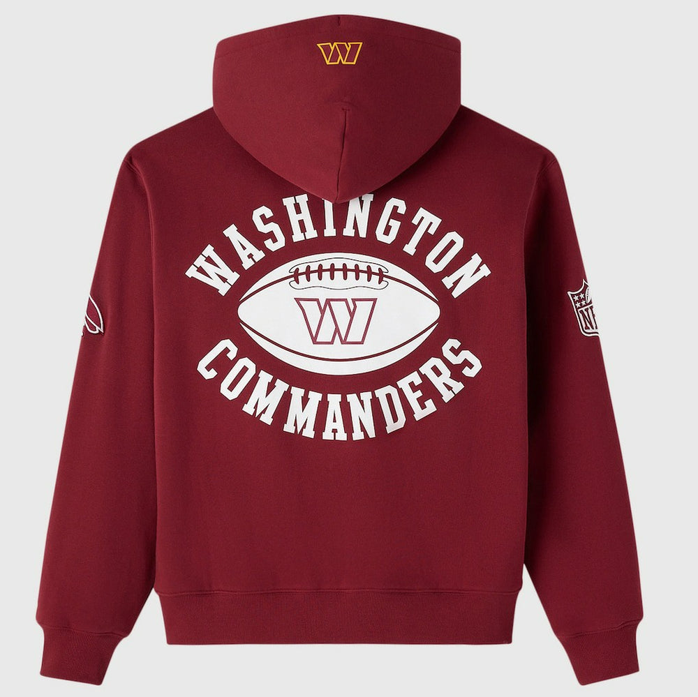 Washington Commanders OVO x NFL Unisex Full-Zip Waffle-Lined Hoodie Burgundy | NFL
