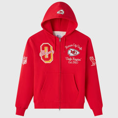 Kansas City Chiefs OVO x NFL Unisex Full-Zip Waffle-Lined Hoodie Red | NFL