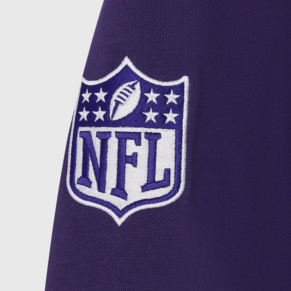 Baltimore Ravens OVO x NFL Unisex Full-Zip Waffle-Lined Hoodie Purple | NFL