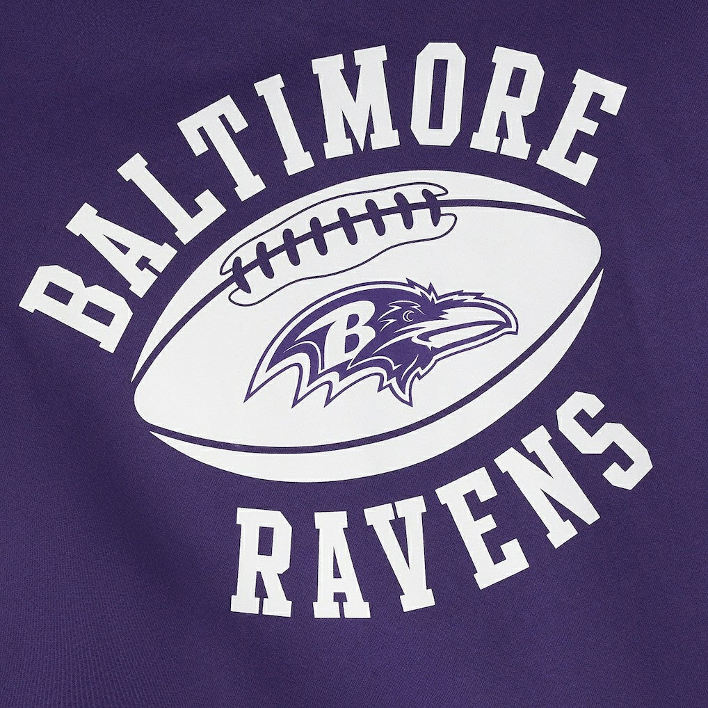 Baltimore Ravens OVO x NFL Unisex Full-Zip Waffle-Lined Hoodie Purple | NFL