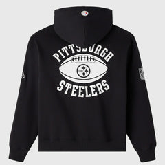 Pittsburgh Steelers OVO x NFL Unisex Full-Zip Waffle-Lined Hoodie Black | NFL