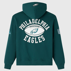 Philadelphia Eagles OVO x NFL Unisex Full-Zip Waffle-Lined Hoodie Midnight Green | NFL