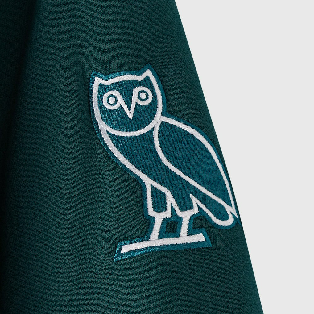 Philadelphia Eagles OVO x NFL Unisex Full-Zip Waffle-Lined Hoodie Midnight Green | NFL