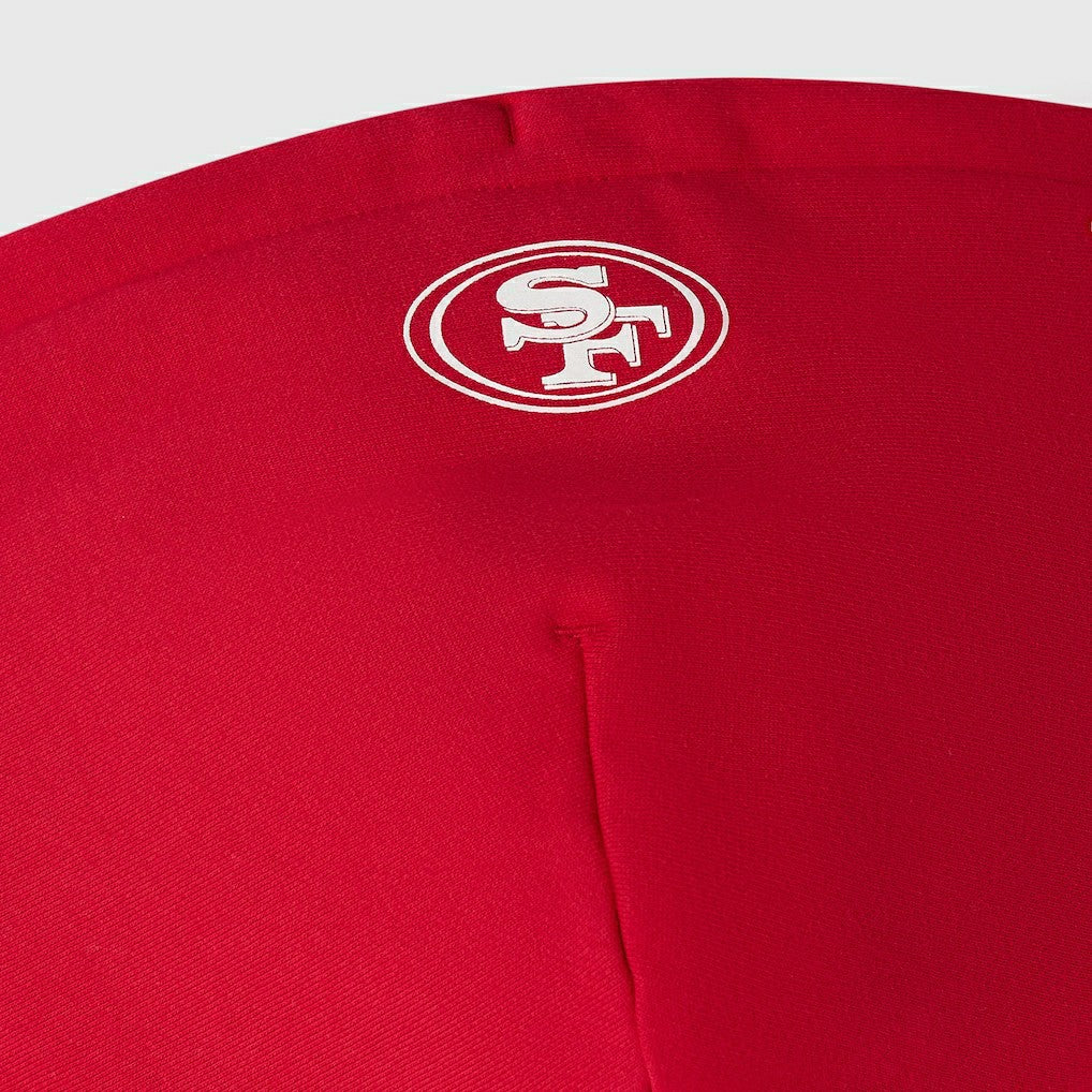 San Francisco 49ers OVO x NFL Unisex Full-Zip Waffle-Lined Hoodie Scarlet | NFL