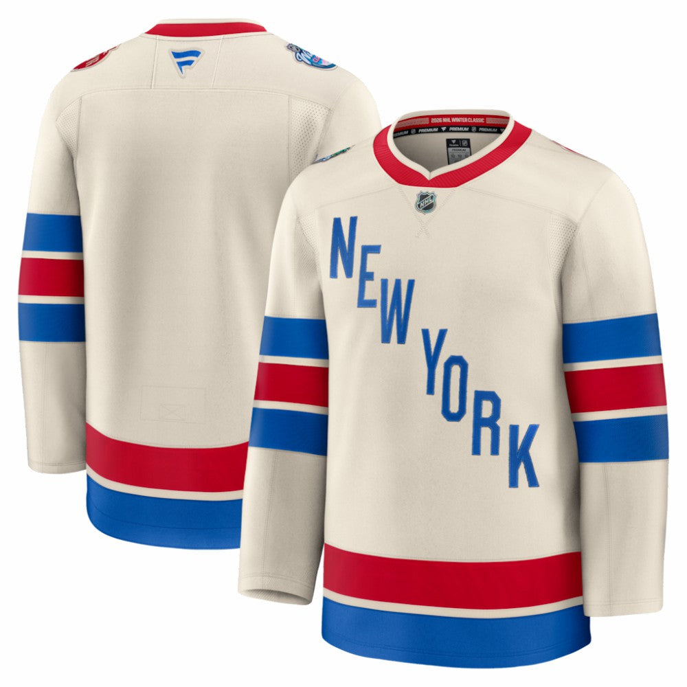New York Rangers Fanatics 2026 NHL Winter Classic Premium Jersey - Beige - NHL