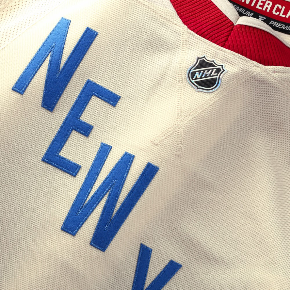 New York Rangers Fanatics 2026 NHL Winter Classic Premium Custom Jersey - Beige - NHL