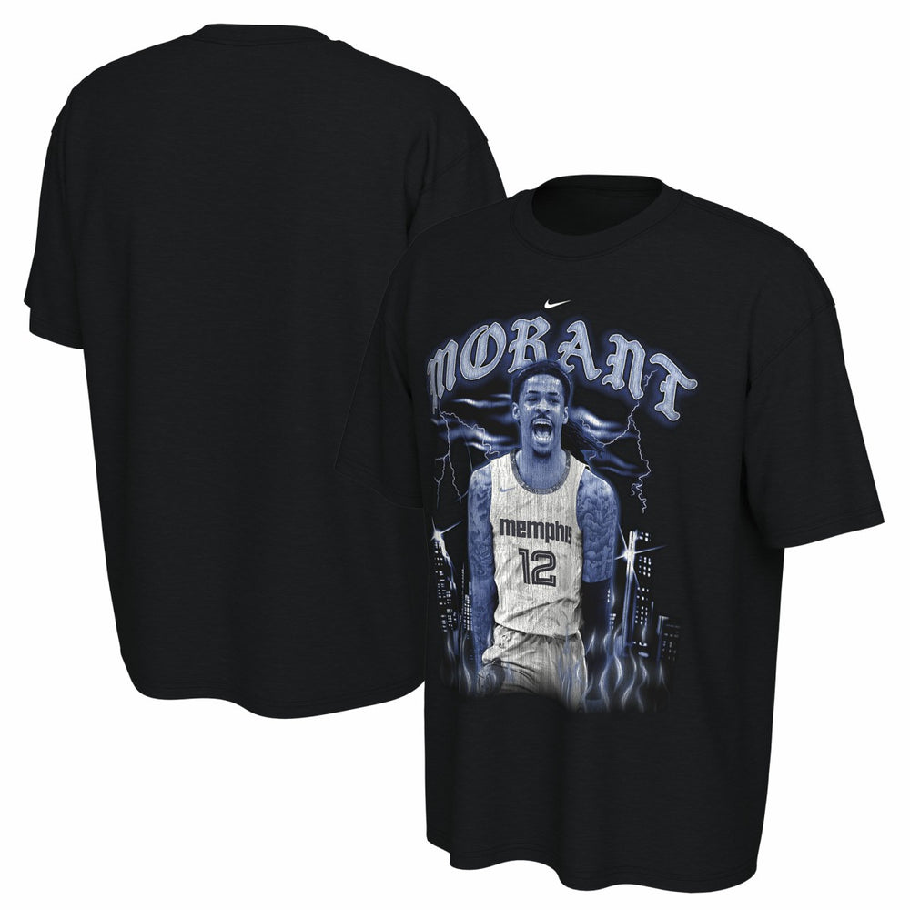 Ja Morant Memphis Grizzlies Unisex 2025/26 City Edition Player Graphic T-Shirt Black - NBA