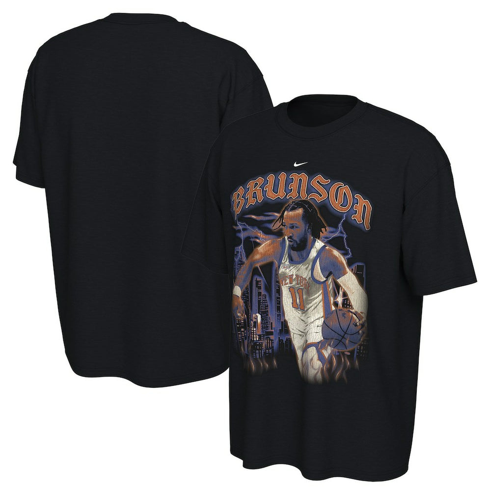 Jalen Brunson New York Knicks Unisex 2025/26 City Edition Player Graphic T-Shirt Black - NBA