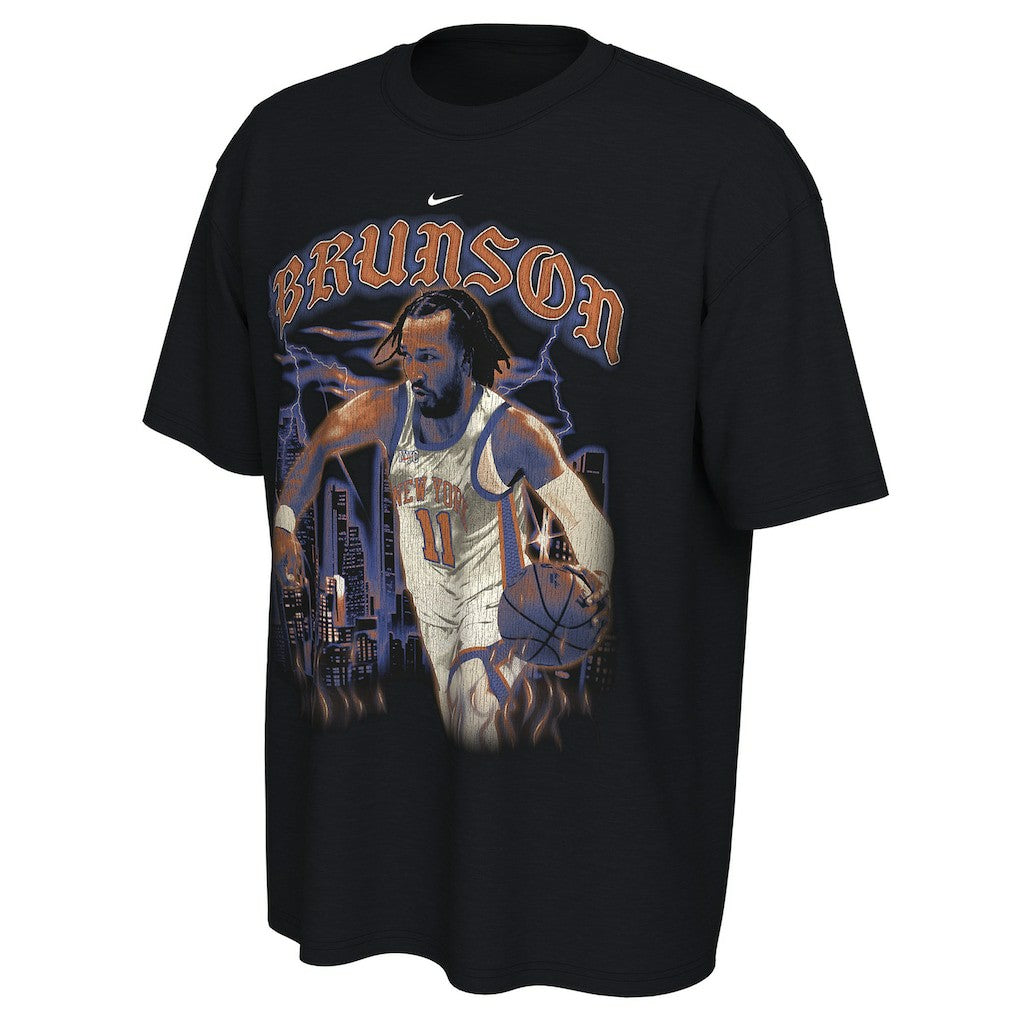 Jalen Brunson New York Knicks Unisex 2025/26 City Edition Player Graphic T-Shirt Black - NBA