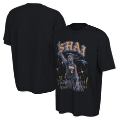 Shai Gilgeous-Alexander Oklahoma City Thunder Converse Unisex 2025/26 City Edition Player Graphic T-Shirt Black - NBA