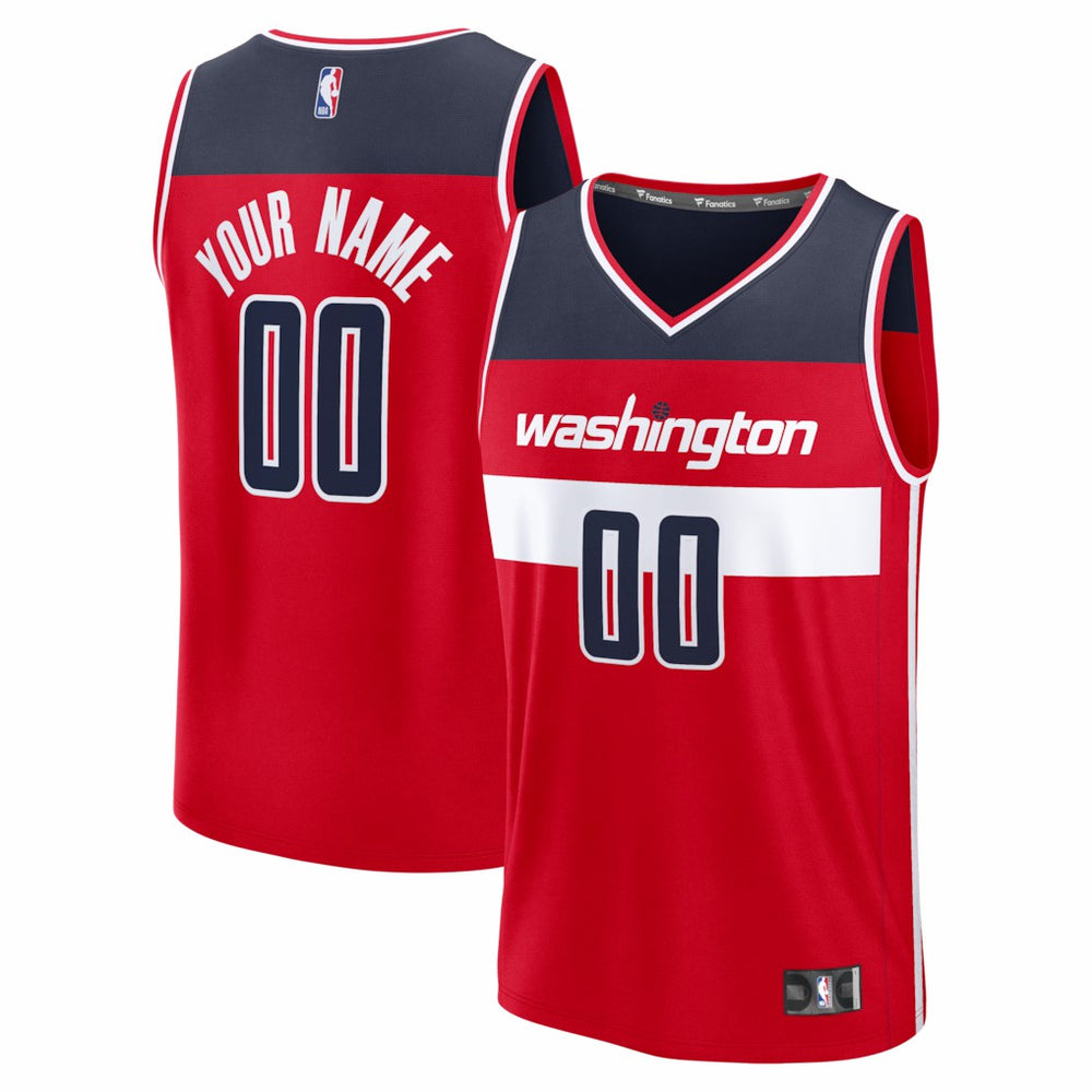 Washington Wizards Fastbreak Custom Jersey Red Icon Edition - NBA