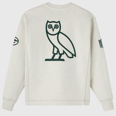 Green Bay Packers OVO x NFL Unisex Fleece Sweatshirt Heather Gray | NFL