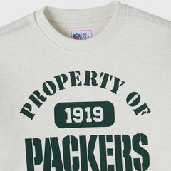 Green Bay Packers OVO x NFL Unisex Fleece Sweatshirt Heather Gray | NFL