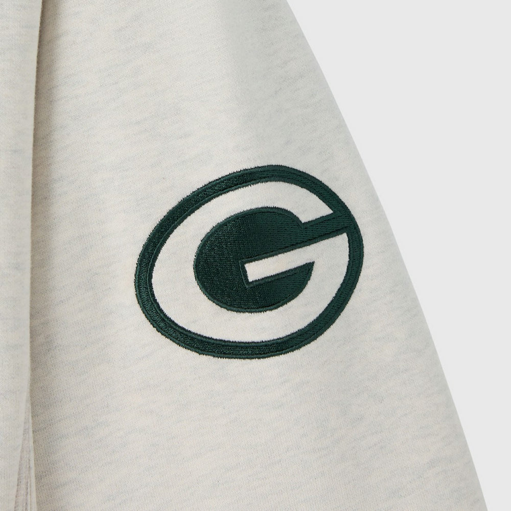 Green Bay Packers OVO x NFL Unisex Fleece Sweatshirt Heather Gray | NFL