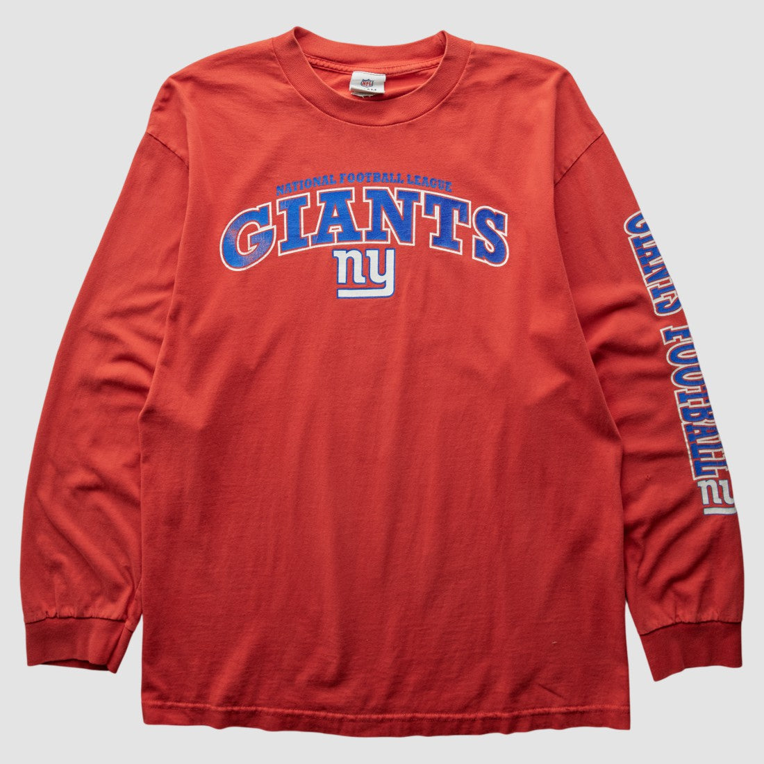 New York Giants NFL 2000s Long Sleeve T-shirt Red Vintage | Fanatics