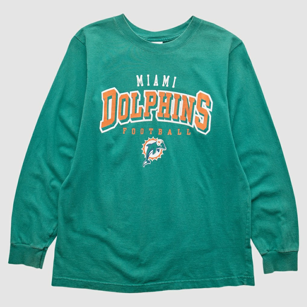 Miami Dolphins NFL 2000s Long Sleeve T-shirt Teal Vintage | Fanatics
