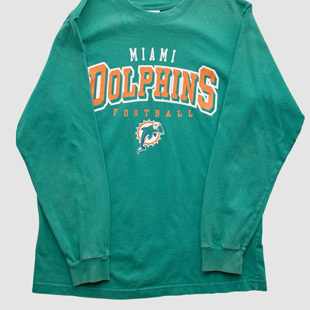 Miami Dolphins NFL 2000s Long Sleeve T-shirt Teal Vintage | Fanatics