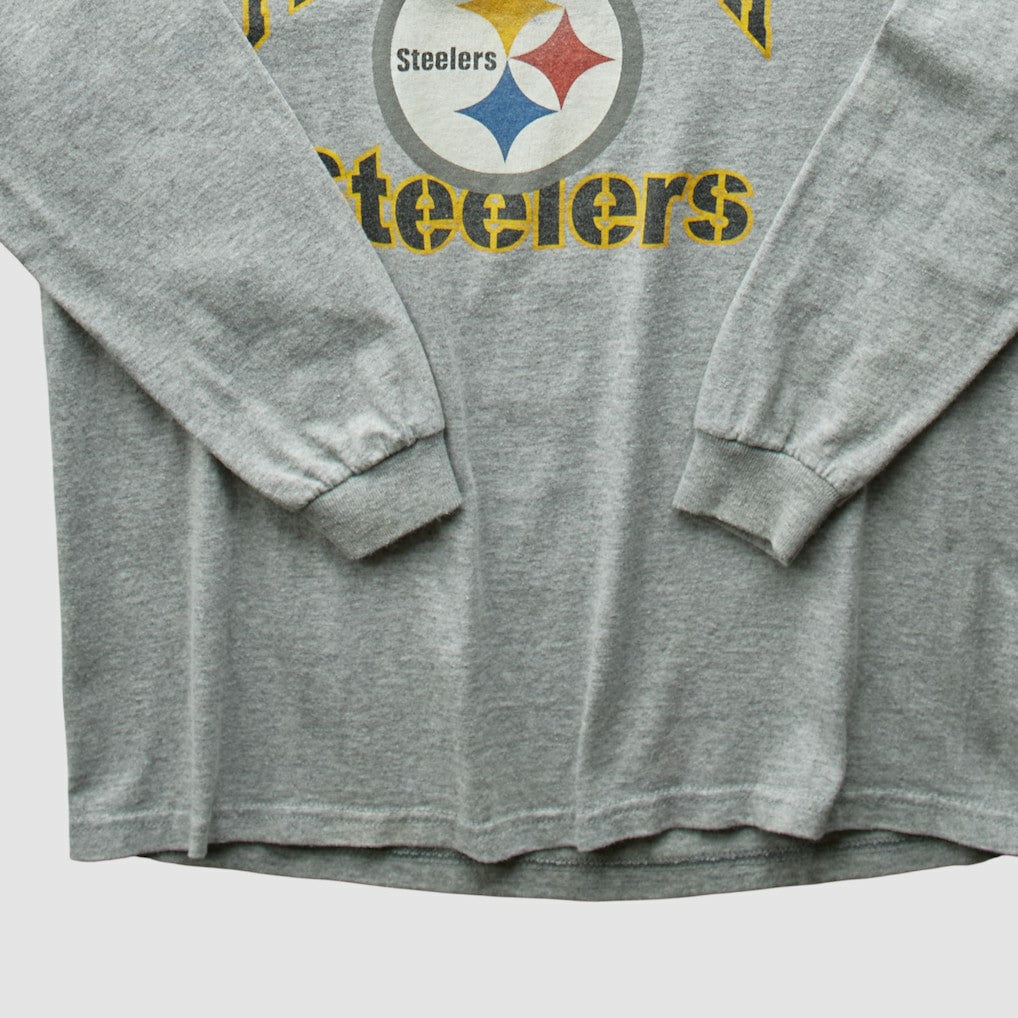 Pittsburgh Steelers NFL 2000s T-shirt Heather Gray Vintage | Fanatics