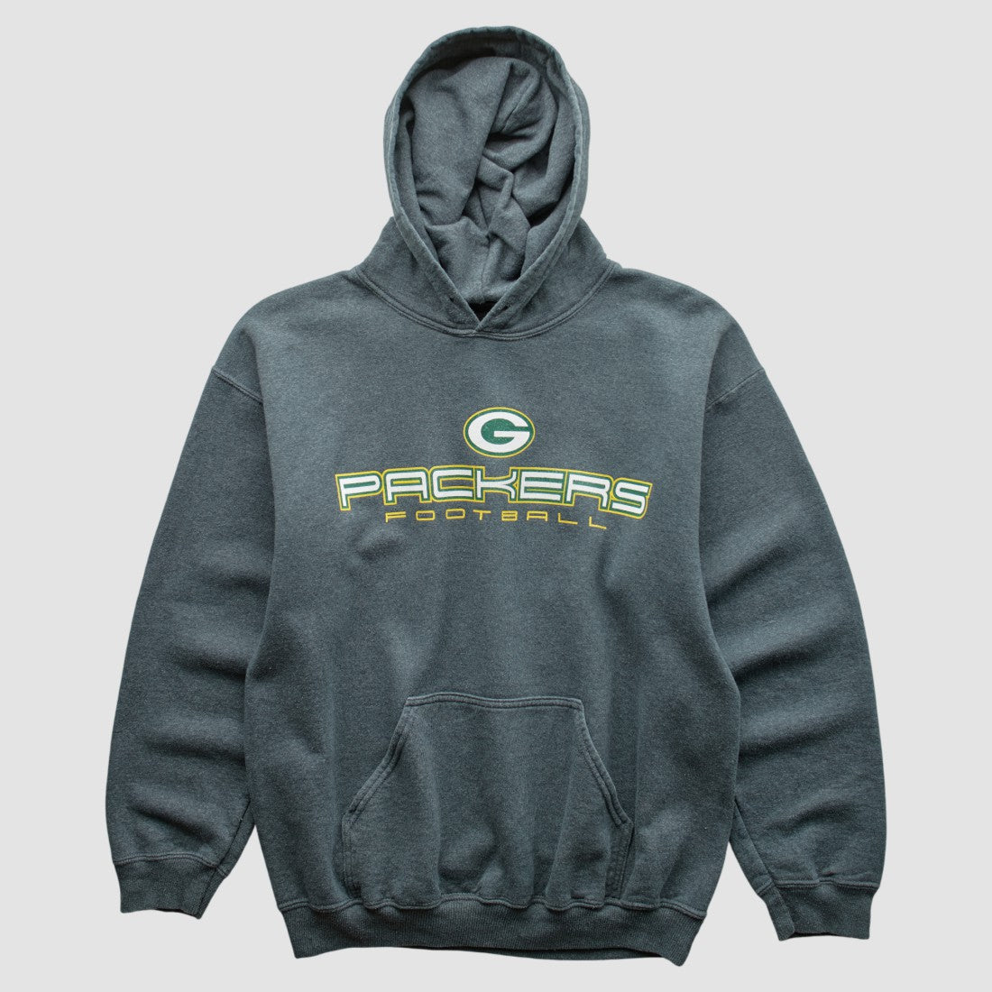 Green Bay Packers 2000s Hooded Pullover Sweatshirt Dark Heather Gray Vintage | Fanatics