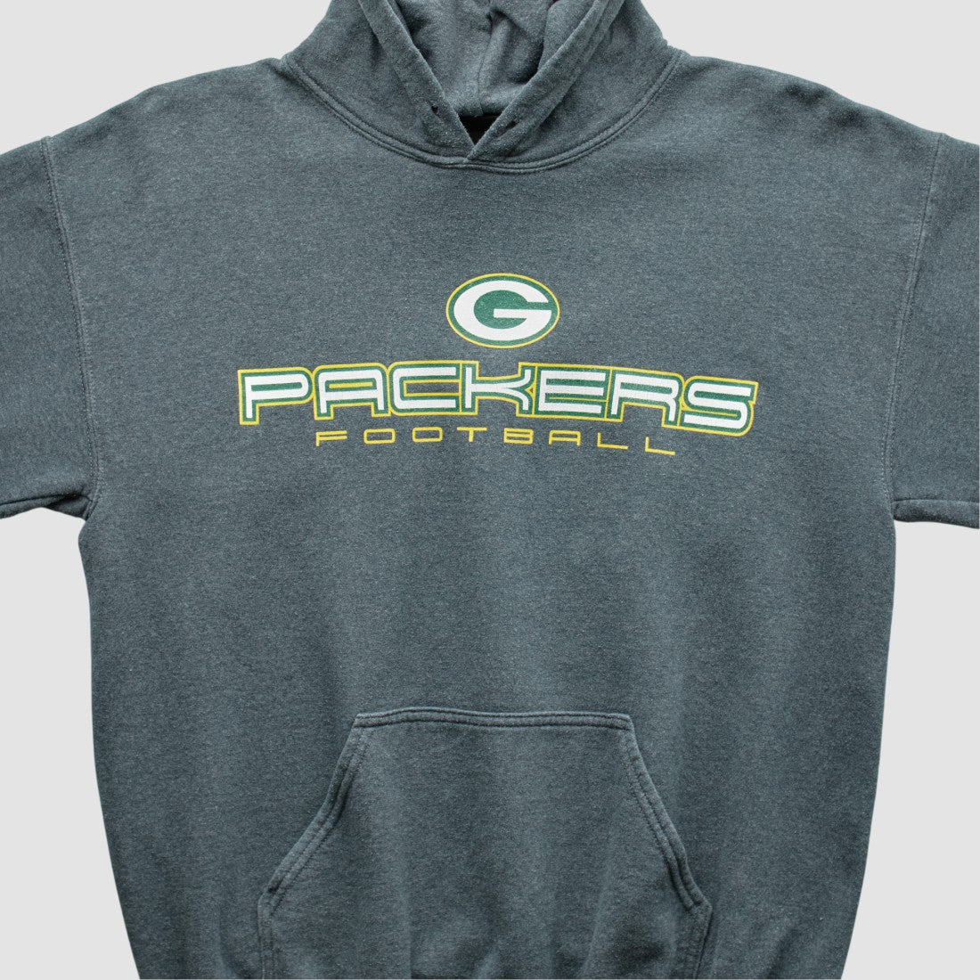Green Bay Packers 2000s Hooded Pullover Sweatshirt Dark Heather Gray Vintage | Fanatics