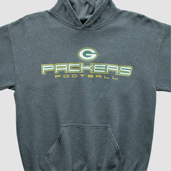 Green Bay Packers 2000s Hooded Pullover Sweatshirt Dark Heather Gray Vintage | Fanatics