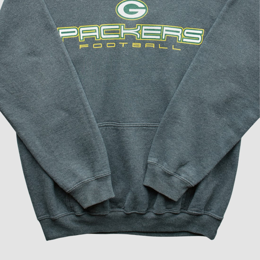 Green Bay Packers 2000s Hooded Pullover Sweatshirt Dark Heather Gray Vintage | Fanatics