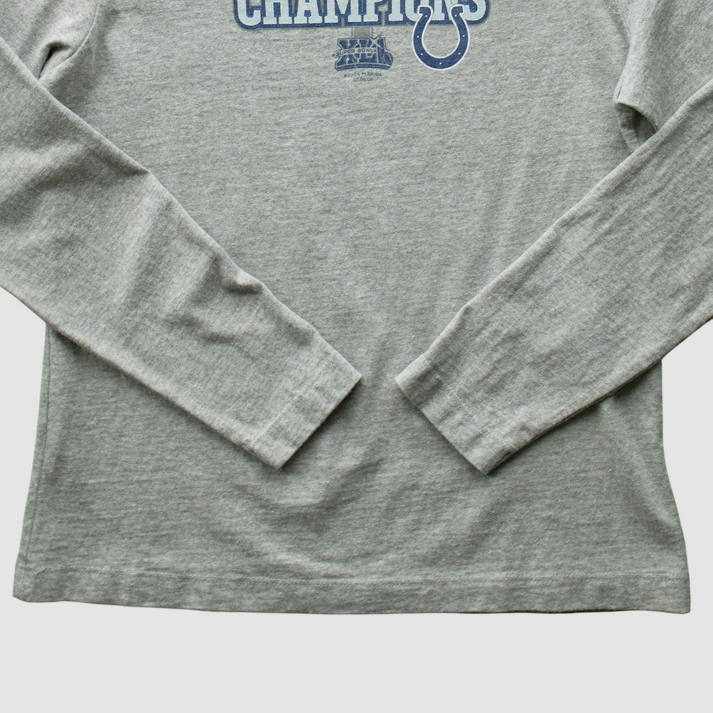 Indianapolis Colts 2007 Long Sleeve T-shirt Heather Gray Vintage | Fanatics
