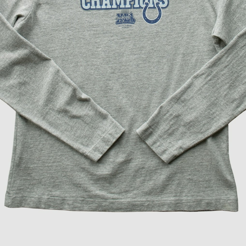 Indianapolis Colts 2007 Long Sleeve T-shirt Heather Gray Vintage | Fanatics